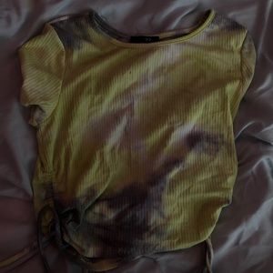 Tie dye pull tight Croptop